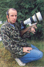 Alan Carey with photo equipment.